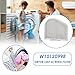 W10120998 Dryer Lint Filter Catcher Stainless Steel Screen Mesh for Whirlpool Kenmore Maytag Dryer Lint Screen Replacement Part W10049360, 8066170 with Clothes Dryer Lint Vent Trap Cleaner Brush