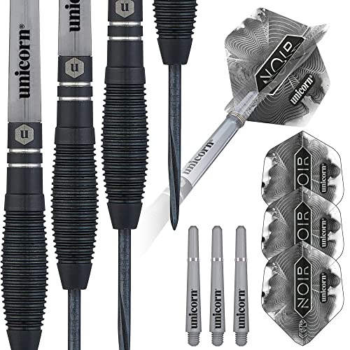 Unicorn Steel Tip Darts Set, Black, 21 g