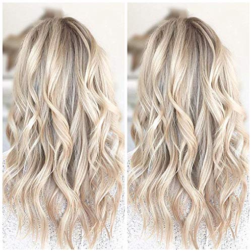 Micro Bead Hair Extensions Human Hair Blonde Highlight One Piece Micro Beads Hair Weft Blonde 16inch 50Gram Human Hair Weft Extensions Micro Beaded Hair