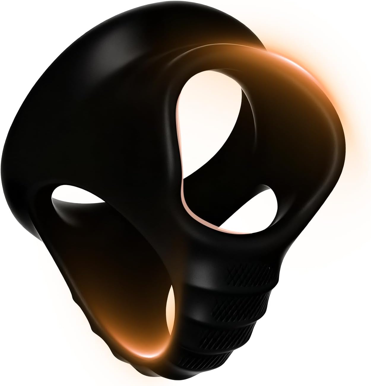 Silicone Ball Stretcher Snug Fit CBT Ball Cage BDSM Toy for Men Couples | Snug fit stays secure without slipping.Soft silicone fits most.Start with short sessions.Reusable and body-safe BDSM gear.
