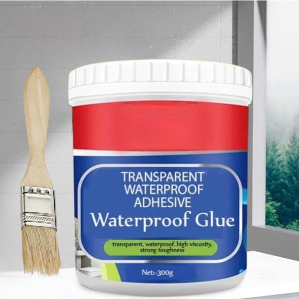 Crack Seal Glue 300gm with Brush Transparent Waterproof Glue for Roof Leakage Crack Seal Agent Roof Water Leakage Solution Water Proof Glue Transparent Glue Waterproofing for Pipe Wall Tiles (B0DCKRDRNX) Amazon Price History, Amazon Price Tracker