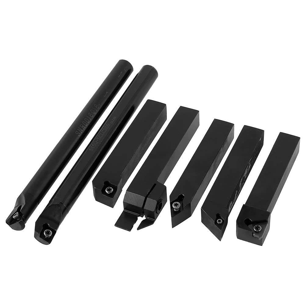 Juego de 21 herramientas de torno multifunción para herramientas de torneado con inserciones de carburo (16 mm).