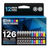 E-Z Ink (TM) Remanufactured Ink Cartridge Replacement For Epson 126 (6 Black, 2 Cyan, 2 Magenta, 2 Yellow) 12 Pack Compatible With Stylus NX330, Stylus NX430, Workforce 60, Workforce 435, Workforce 520, Workforce 545, Workforce 630, Workforce 633, Workforce 635, Workforce 645, Workforce 840, Workforce 845, Workforce WF-3520, Workforce WF-3530, Workforce WF-3540, Workforce WF-7010, Workforce WF-7510, Workforce WF-7520 Printer