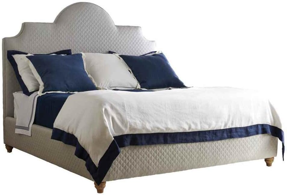 Stanley Furniture Coastal Living Retreat Breach Inlet Bed, Queen, Heron Grey Honeycomb Finish
