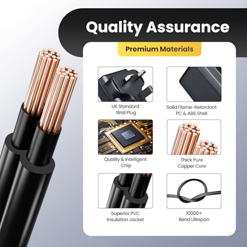 UKCA 15V 1A 15W 1.8M Power Supply Adapter with 8 Tips, 1000mA 0.5A AC DC Switching Transformer 5.5x2.1mm Plug for Litter Robot, Cat Litter Box, Receiver, Amplifier, Router, Car Jump Starter - Image 4