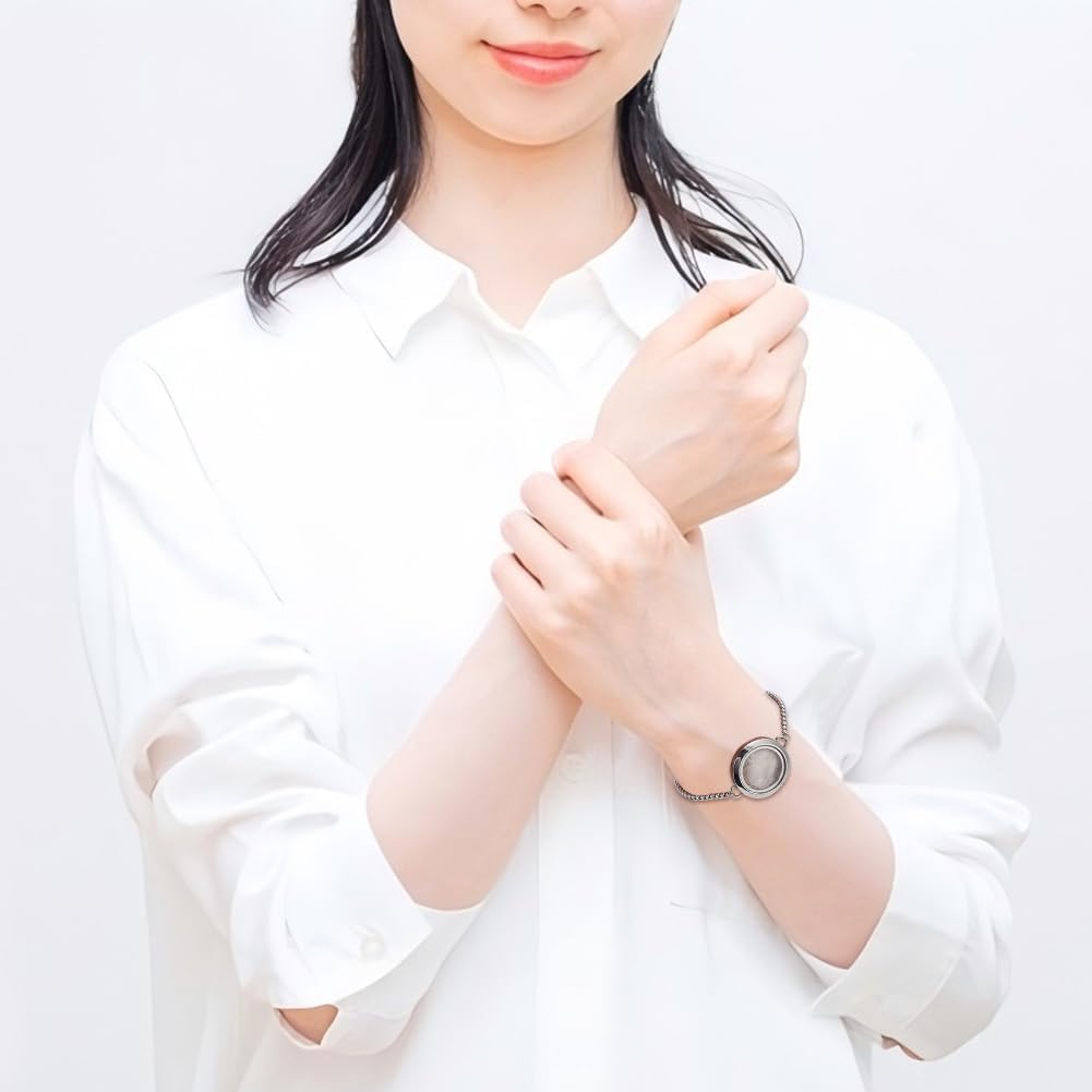 Floating Locket Bracelet Stainless Steel Memory Locket Bracelet Picture Memory Charms Memorial Jewelry for Women Men Photo Frame Pendant Ashes Hair Gemstones Keepsake - Image 4