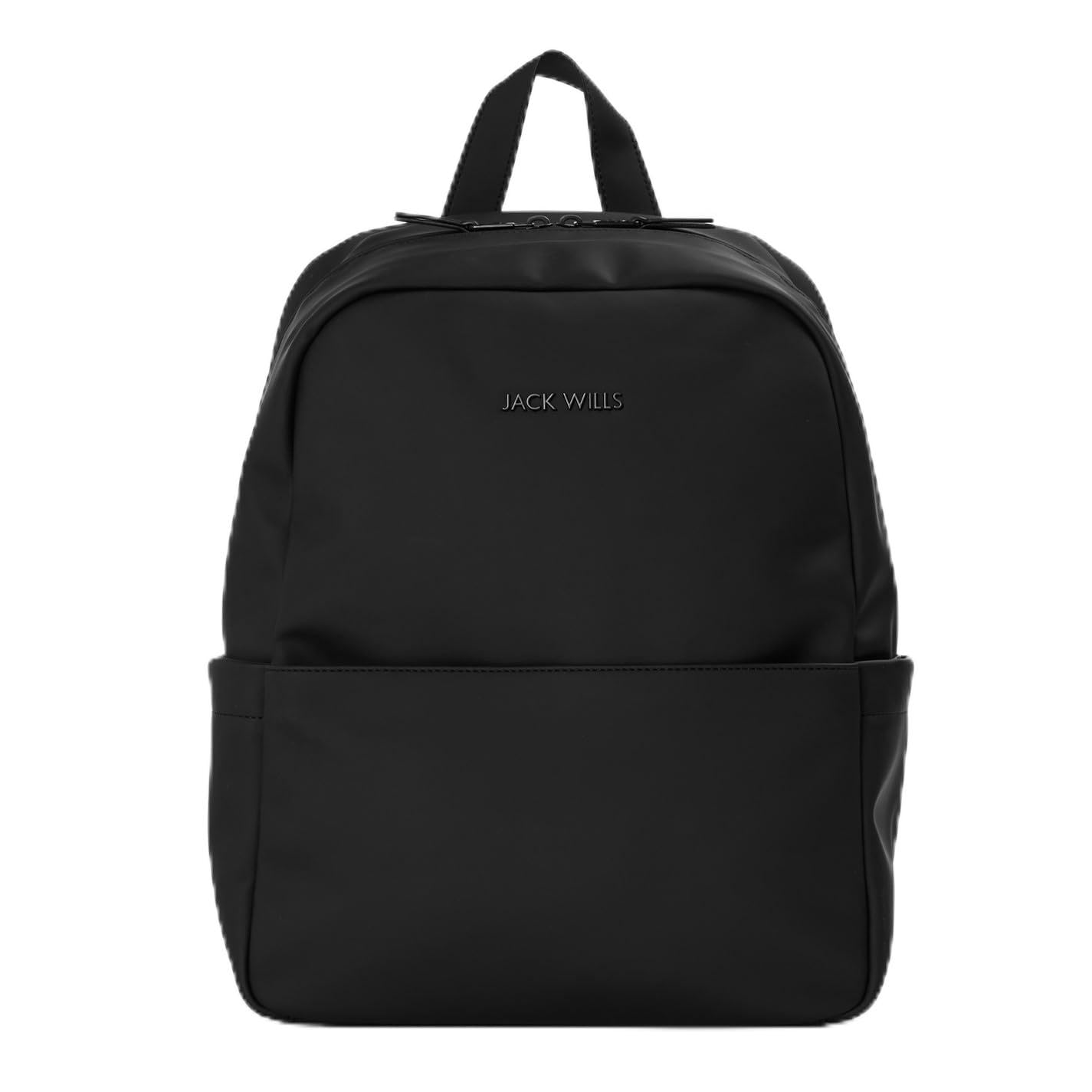Jack Wills Unisex Coated Backpack Black One Size