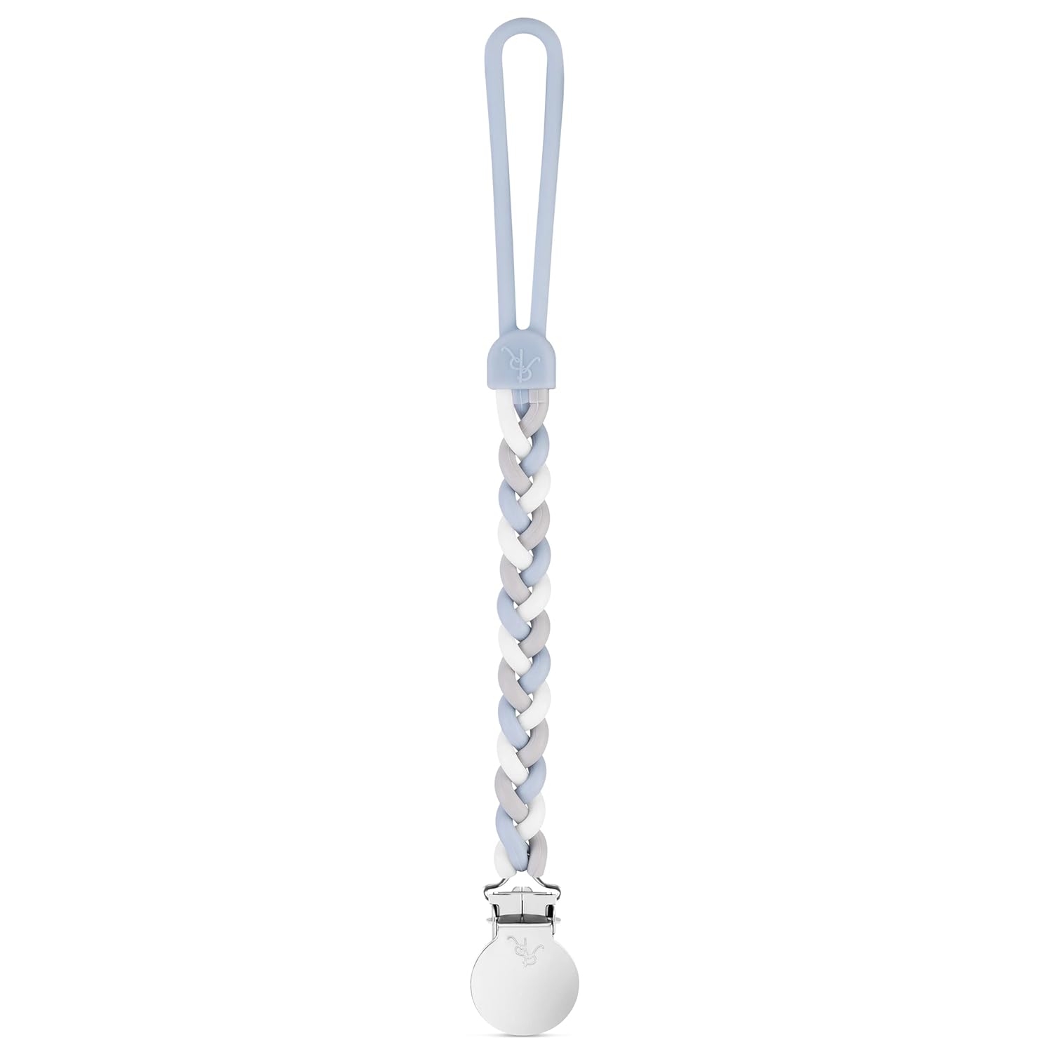 Ryan & Rose Cutie Clip Braiden Pacifier Clip - Braided Silicone (Dollhouse) : Baby