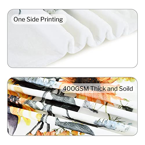 Rosielily Elephant Blanket For Kids Girls Women Adults Elephant Gifts Elephants Sunflower Throw Blankets Lightweight Fuzzy Soft Cozy Flannel Fleece Warm For Bed Couch Chair All Seasons 60X80 #TOP4