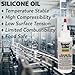 Super Lube Silicone Oil High & Low Temp CST (Clear, 4oz Bottle) | NSF Certified Food Grade & Clean | High and Low Temp Stable
