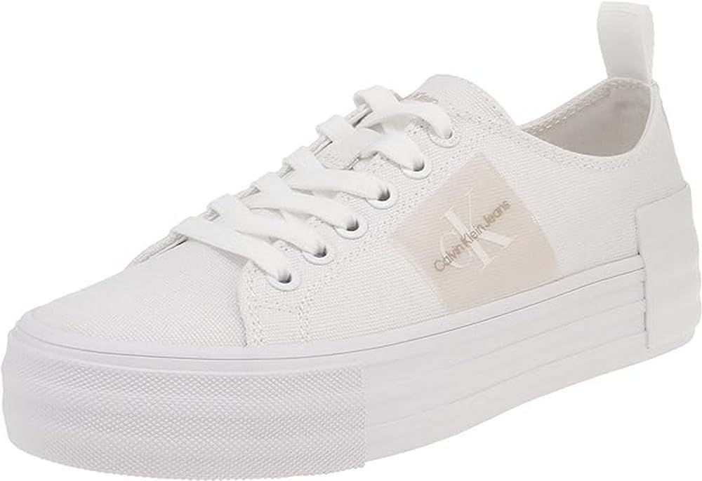 Calvin Klein Jeans Bold Vulc Flatf Laceup Wn Yw0yw01039, Zapatilla Vulcanizada Mujer