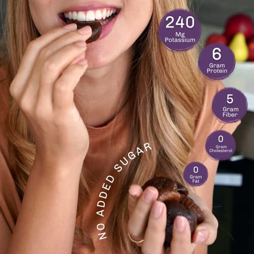 Nutra Fig Dried Black Mission Figs - Dried Black Figs, High Fiber Snacks, Unsweetened Dried Figs, Gluten-Free Snacks, Non-Gmo, Kosher, Whole Dried Figs, Grown In California - 8 Oz Bags (Pack Of 4) #TOP1