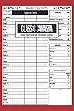 Classic Canasta Score Keeping Sheet Notebook Journal: Perfect Scoring Keeper Guide | Includes Number...