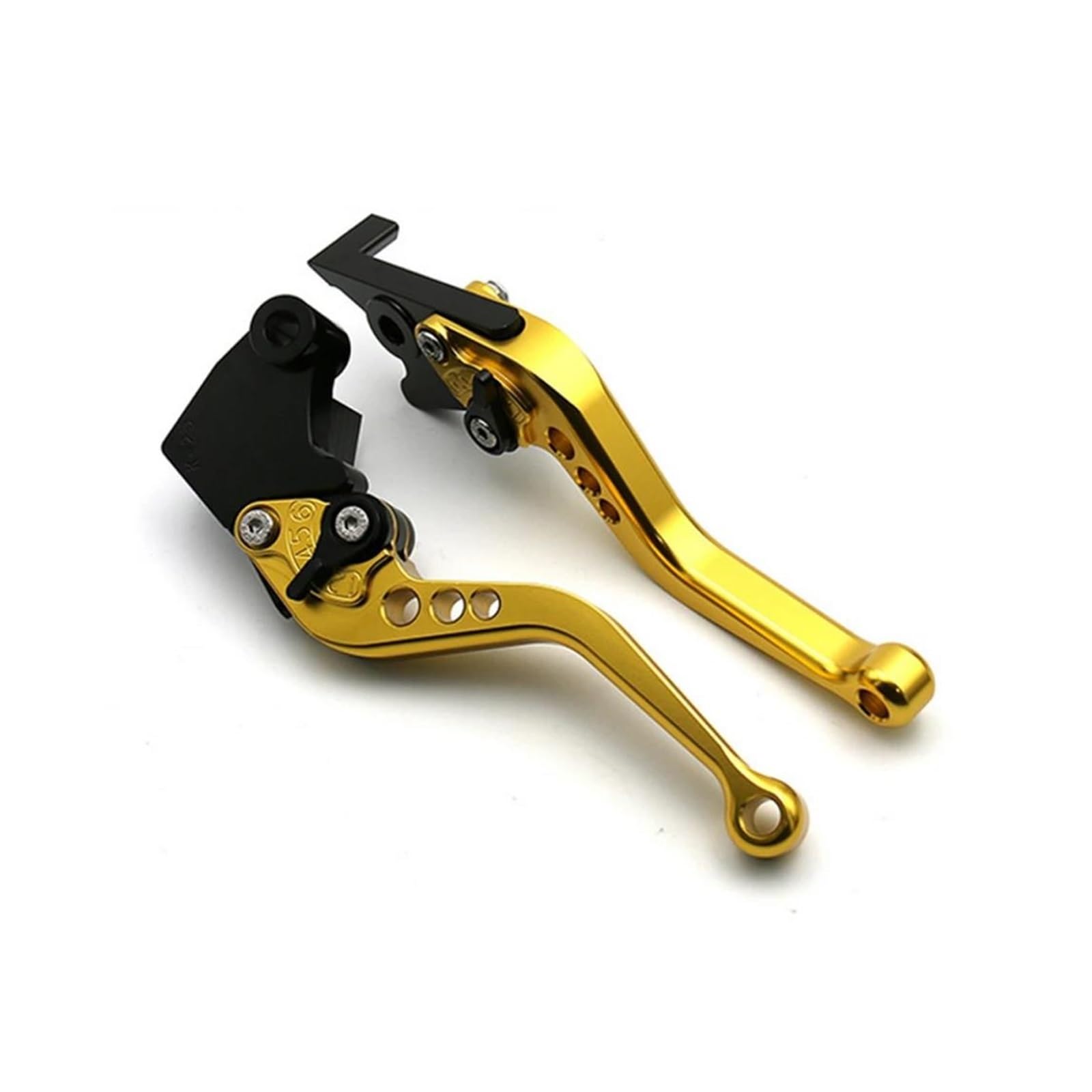 RVEVFBKBAL Adjustable Clutch Brake Levers for Hornet CB599 CB600 CB919 CBR 600 F2 F3 F4 F4i CBR900RR VTX1300 NC700 S/X(Short-Golden)