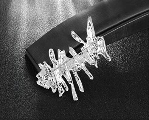 Image of Irregular Metal Brooch Retro Geometric Irregular Metal Brooch Fashion Retro Corsage Ladies Clothing Gifts Decorative Gifts