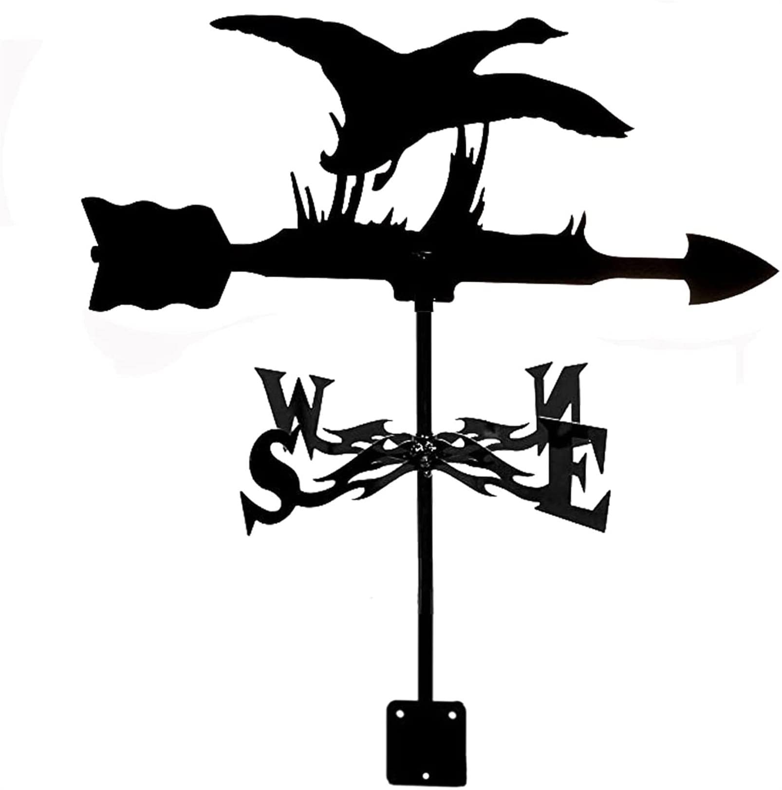 TAXXII Metal Weather Vane, Creative Weathervane Direction Indicator for Outdoor Garden Roof Paddock Decoration Wind Vane