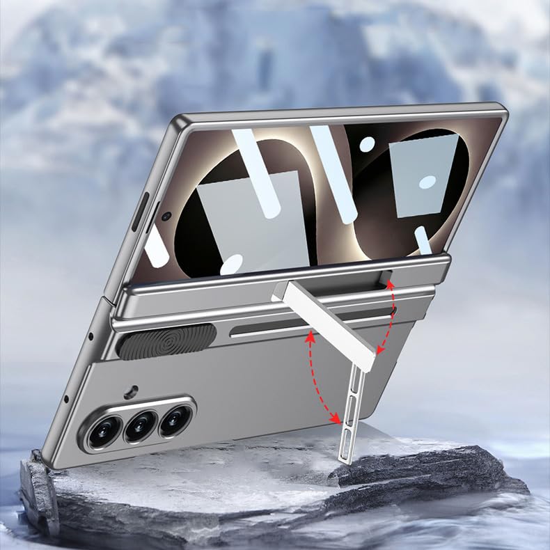 Custodia compatibile con Samsung Galaxy Z Fold 8 Ultra con pennino (blu)
