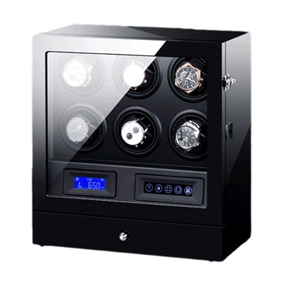 QUSYZD Automatic Watch Winder Box Watches and Jewelry Storage Drawer LCD Touch Screen Control with LED Backlight Quiet Motor,