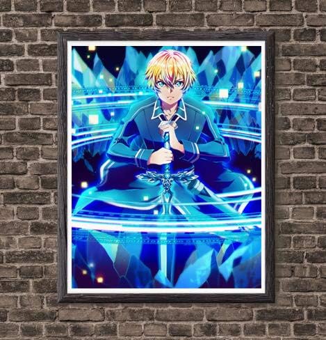 MS Fun Original Anime Fan Art Deisgn SAO Eugeo Royal Knight Wall Decorative Poster Canvas Artwork,8 x 10 Inches,No Frame