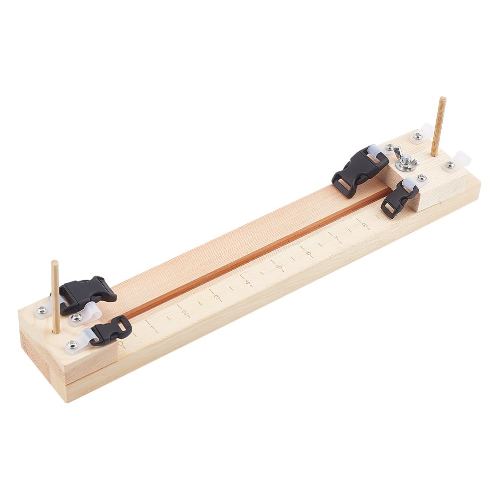 Outil de tissage en bois véritable pour la confection de bracelets ajustables