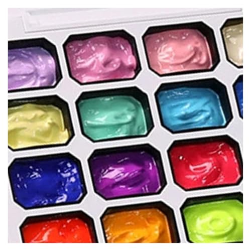 16 kolorów Nail Art Palette Gel Paint Mixing Tray Manicure Tool