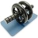 CampTeck U6665 AB Roller Wheel Addominale Ruota Addominali con Tappetino Ginocchia e Maniglie di Spuma - Perfetto per Esercizio, Fitness Allenamento - Nero