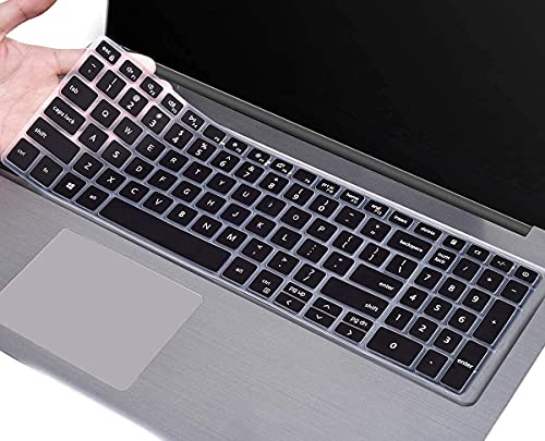 Image of Saco Silicone Keyboard Skin Cover Compatible for Dell G15 Series 15.6 inch Laptops | DELL G15 Series - (5510 /5511 / 5515 /5520 / 5525 /5530 / 5535) Gaming Laptop Keyboard Cover (Black)