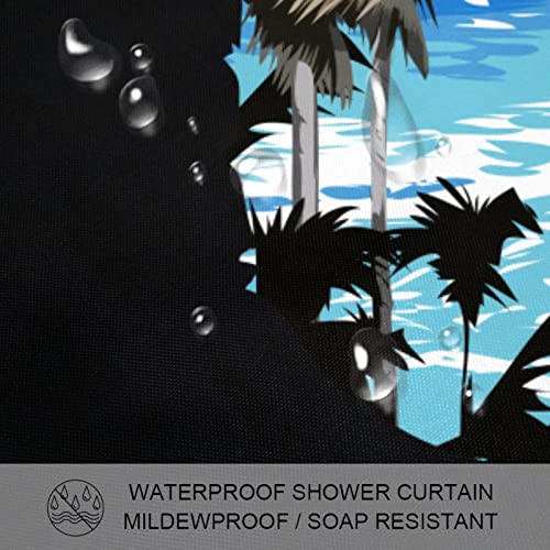 Rideau de douche de qualité supérieure imperméable et résistant - 4