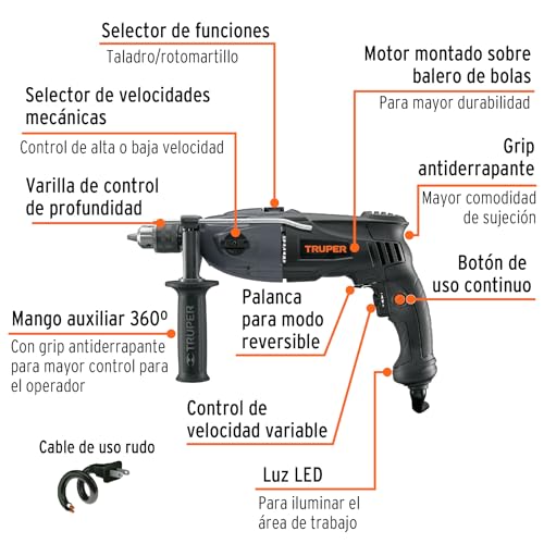 Rotomartillo Truper Roto 1/2n 27 Imagen adicional