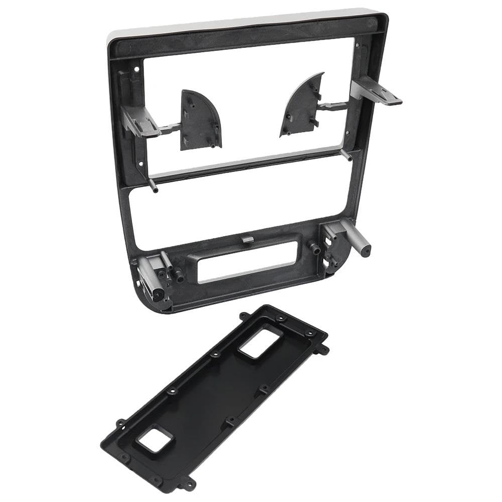 Pannello controllo Kit Montaggio Pannello Adattatore Cruscotto Radio 9 Pollici Per Peugeot 406 1999-2004(Cavo Black Frame)