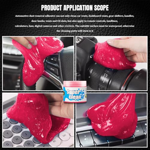 QZTYTY Gel de limpeza de carro, material de limpeza de carro, massa de limpeza de carro, kit univers