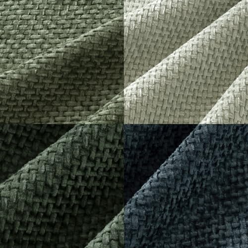 Image of MIULEE Pack of 4 Couch Throw Pillow Covers 20x20 Inch Green Forest Soft Decorative Chenille Pillow Covers Farmhouse Accent Cushion Covers for Boho Home Decor Spring Sofa Bedroom Living Room