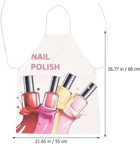 Miniatura 8 de DOITOOL Delantales divertidos para mujer, delantal de trabajo de algodón, con cuello ajustable