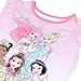 Disney Girls' 2-Piece Loose-fit Pajama Set, Princess Pajamas, Soft & Cute for Kids, PRINCESS GATHERING, 6
