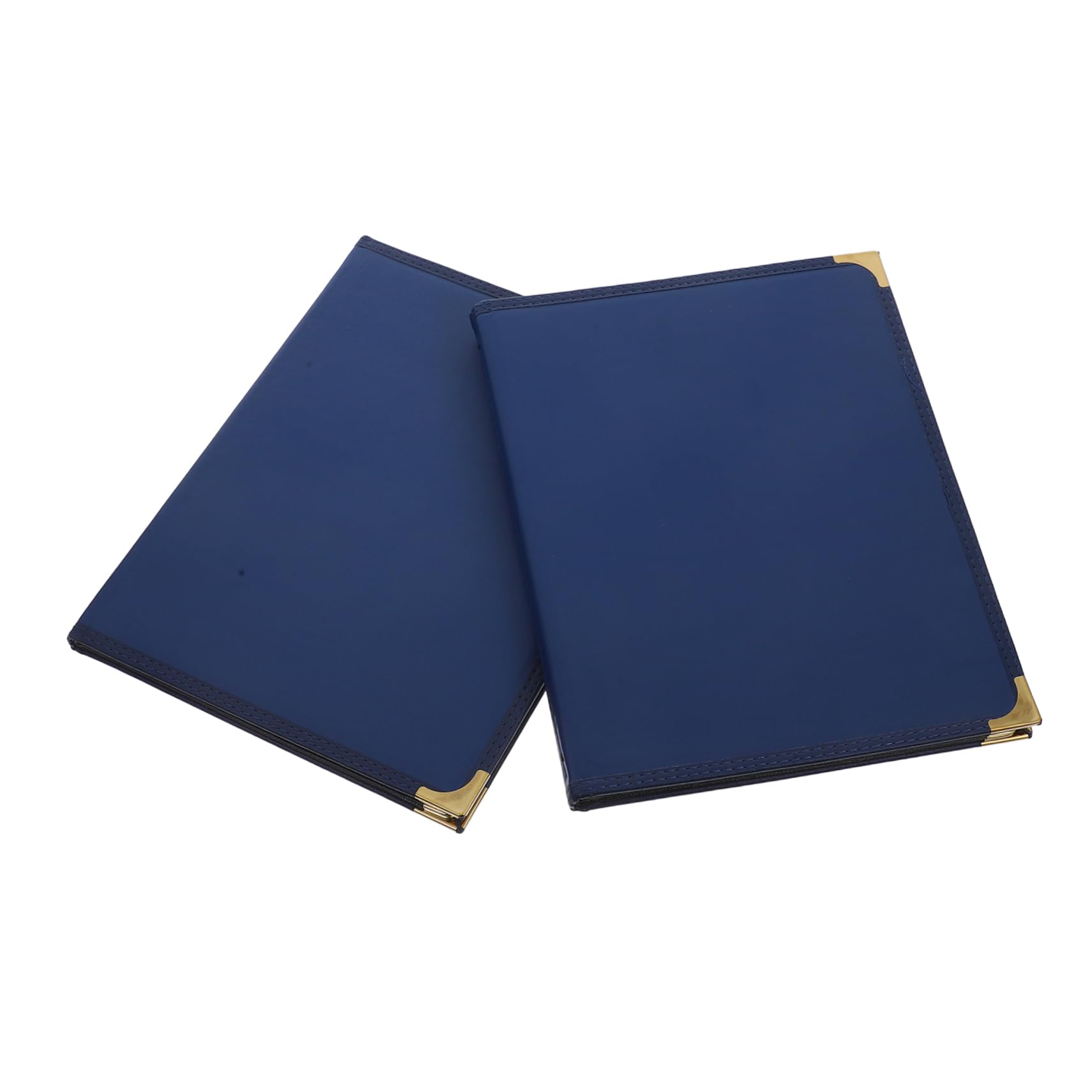 SOLUSTRE 2piezas Portamenús De Cuero Sintético Con Páginas Transparentes Carpeta Para Menú De Restaurante Páginas Caras De Unidades Para Cafeterías y Bares