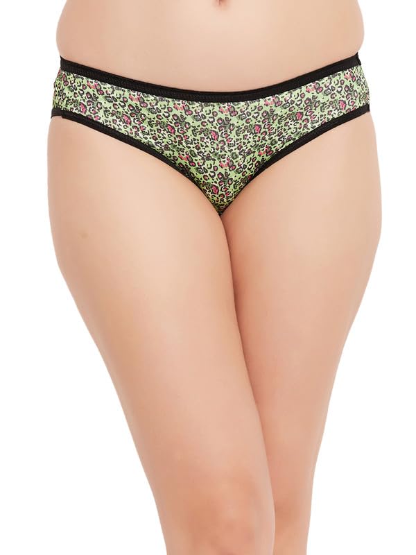 clovia Women's Polyamide Low Waist Outer Elastic Bikini Panty in Multi-picture-24
