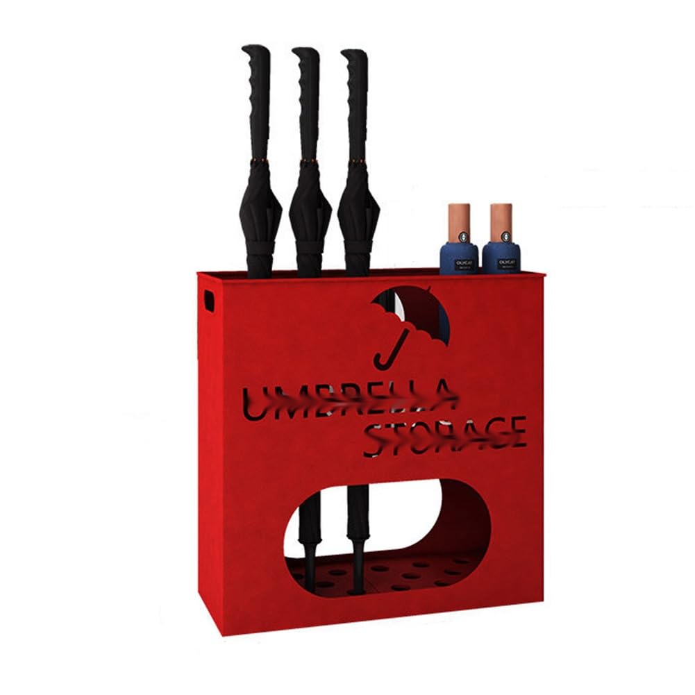 GHHVFEC Commercial Metal Umbrella Stand Holder, Large-Capacity Entrance Umbrella Storage Rack, Freestanding Umbrella Rack for Drip Dry, Holds Umbrellas, Canes