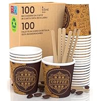Lot De 1000 Verres En Papier Pour Café, 65 Ml, Café, Café, 65