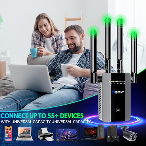 2025-WiFi-Extender-Signal-Booster-up-to-10ksq-ft-and-58-Devices-Internet-Booster-for-Home-Wireless-Internet-Repeater-and-Signal-Amplifier-Ethernet-Port-Newest-6X-Faster-Access-Point1-Tap-Setup