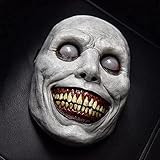 Divertidos accesorios para cospla: ¡Diviértete y eleva el estado de ánimo de tus eventos con esta divertida máscara! Máscara de diablo, terrible y terrible para Halloween, máscara de diablo, máscara de cabeza facial, accesorio realista, cosplay, fiesta de Halloween