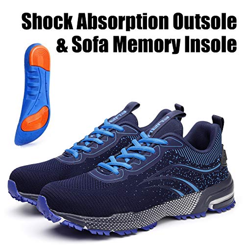 Image of Furuian Steel Toe Shoes for Men & Women Lightweight Safety Work Shoes Comfortable Steel Toe Sneakers Warehouse Industry Work Sneakers