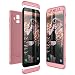 Produktbild CE-Link Samsung Galaxy A6 2018 Hülle Hardcase 3 in 1 Handyhülle 360 Grad Grad Full Body Case Cover Schutzhülle Bumper - Rose Gold