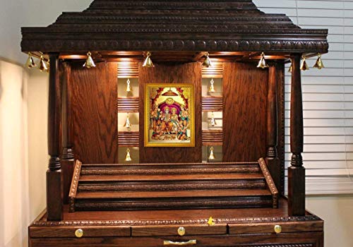 Image of ADA Handicraft Lord Shri Ram, Laxman, Sita and Hanuman Hindu God Wooden Photo Frame (23x32cm, Multicolour)Rectangular, Wall Mount