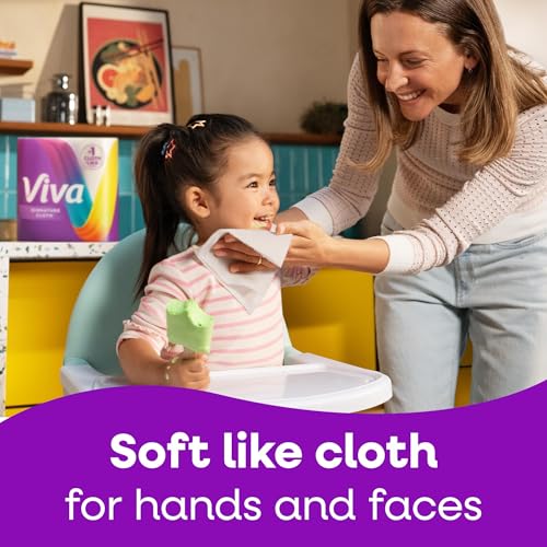 Image of Viva Signature Cloth Paper Towels, Task Size, 12 Family Triple Rolls, 141 Sheets per Roll (Packaging May Vary)