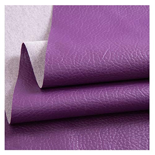 Matière imitation cuir PU violet 1.4x5m idéale pour restaurer un canapé familial