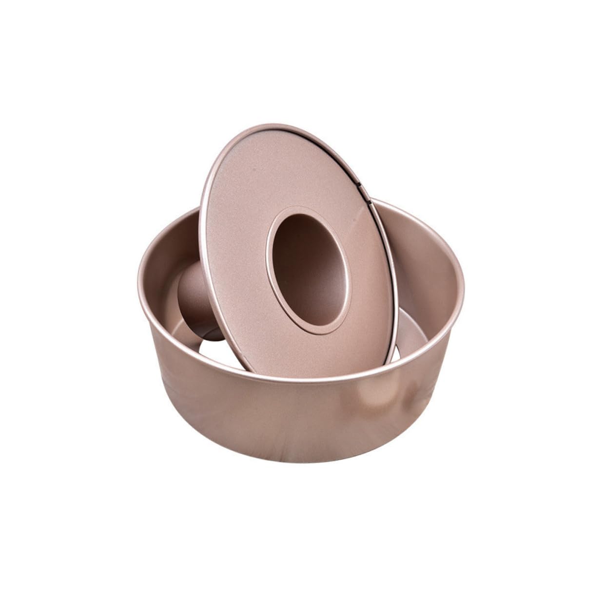 TOYANDONA Teglia da Forno Antiaderente Fondo Estraibile 21x21x10 Cm in Acciaio al Carbonio, Stampo per Torta, Budino e Cheesecake, Cottura Uniforme e Raffreddamento Facilitato per Uso