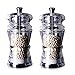 Młynek do soli akrylowej i młynka do pieprzu Zestaw dwóch młynków do jasnego korpusu Młynek do soli ze stali nierdzewnej o regulowanej ziarnistości do soli himalajskiej, młynek do