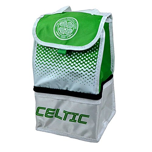 Celtic FC Official Football Fade Crest Lunch Bag (One Size) (White/Green)