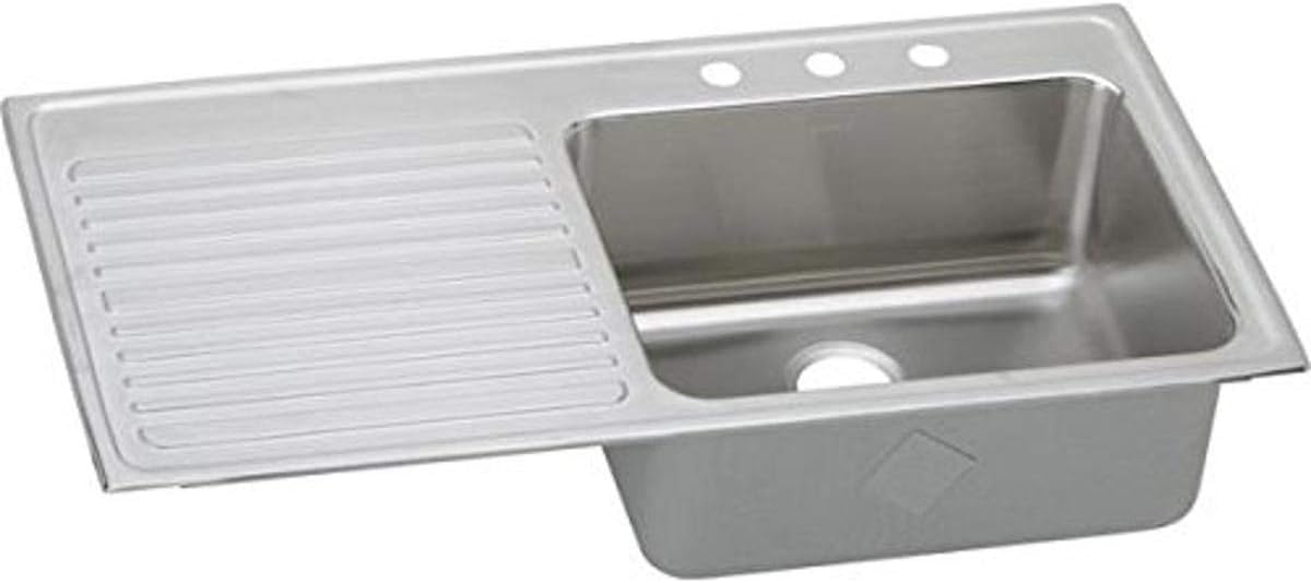 Elkay ILGR4322R1 Sink, 43" x 22" x 10", Stainless Steel