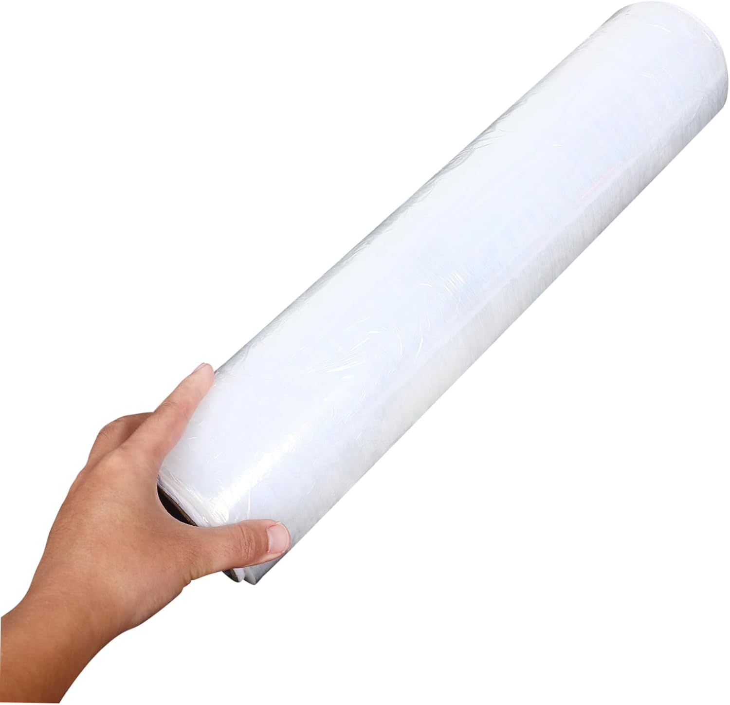 Stretch Film Wrap Wide Clear Plastic Packaging Film for Industrial Moving Shipping Strong Self Adhesive High Elasticity Versatile Use for Pallet Wrapping Storage